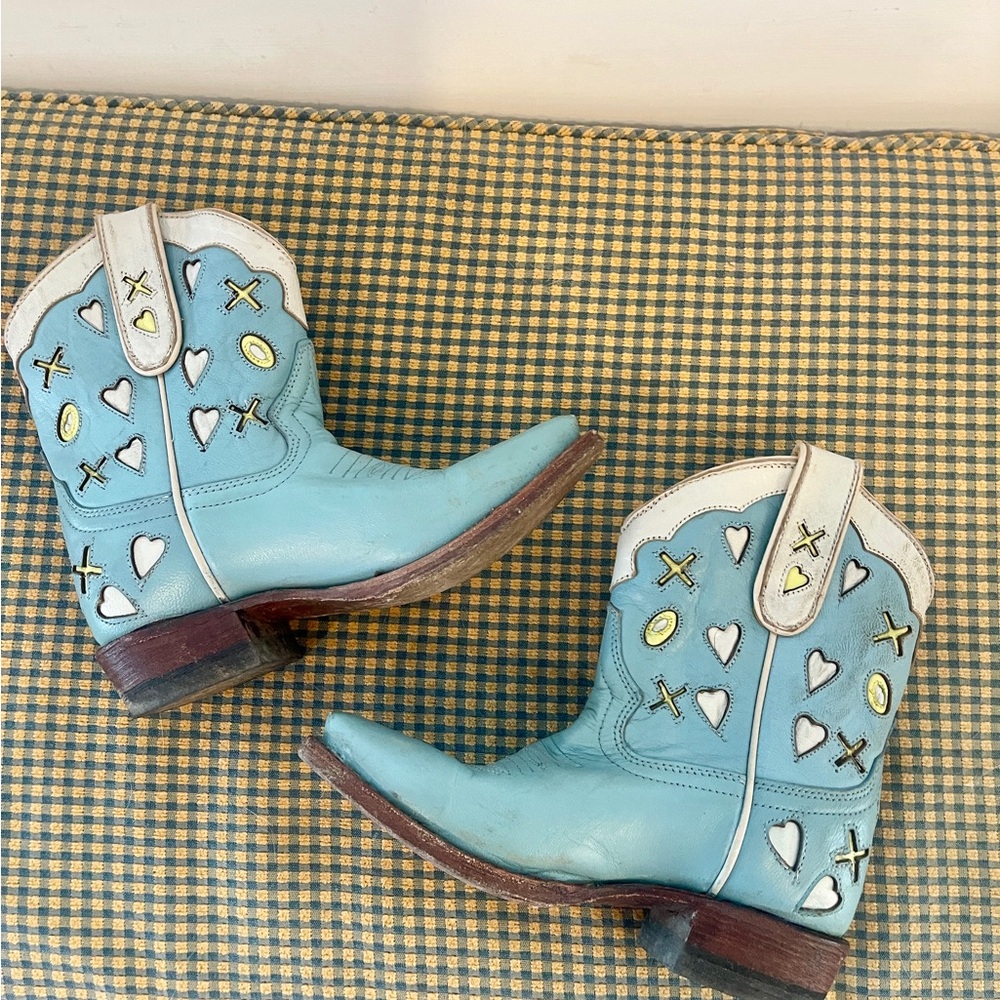 Miron Crosby - Rare Kids Julia Leather Cowboy Boot in Discontinued Color. Sz 13